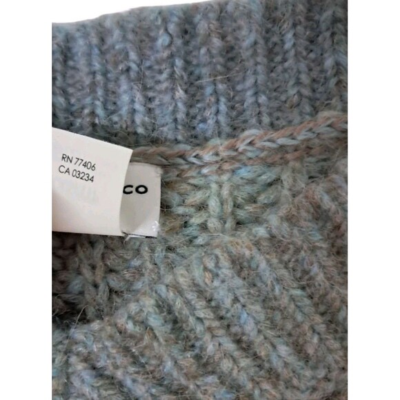 Club Monaco Sweater Women's XXS Oversized Blue Ombre Italian Yarn Wool Alpaca - Picture 8 of 11